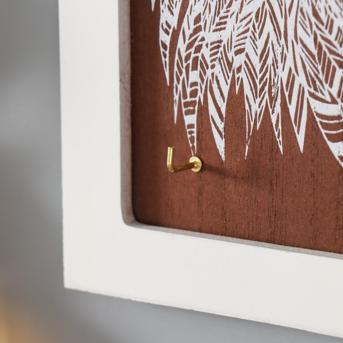 Крючки декоративные дерево Крючки декоративные дерево "Домик с филином" 24х19,5х2 см