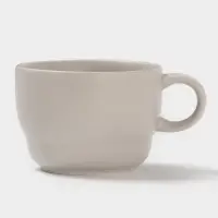Чайная пара Magistro Potter, 2 предмета: чашка 250 мл, блюдце d=15.3 см, фарфор, светло-серая