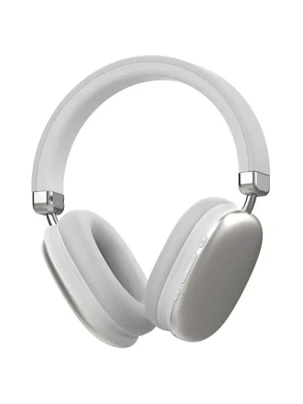 Наушники PERO BH05 ULTIMATE, беспроводные, микрофон, 400 мАч, до 50 часов, серебристые