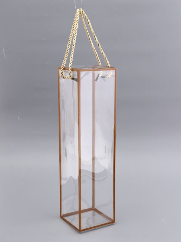 Коробка из PET с ручками, золотая, 9 х 9 х 34 см Коробка из PET с ручками, золотая, 9 х 9 х 34 см