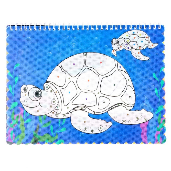 Книжка-раскраска многоразовая «Подводный мир» фломастеры 12 цв., 3D очки, бутылочка для воды Книжка-раскраска многоразовая «Подводный мир» фломастеры 12 цв., 3D очки, бутылочка для воды