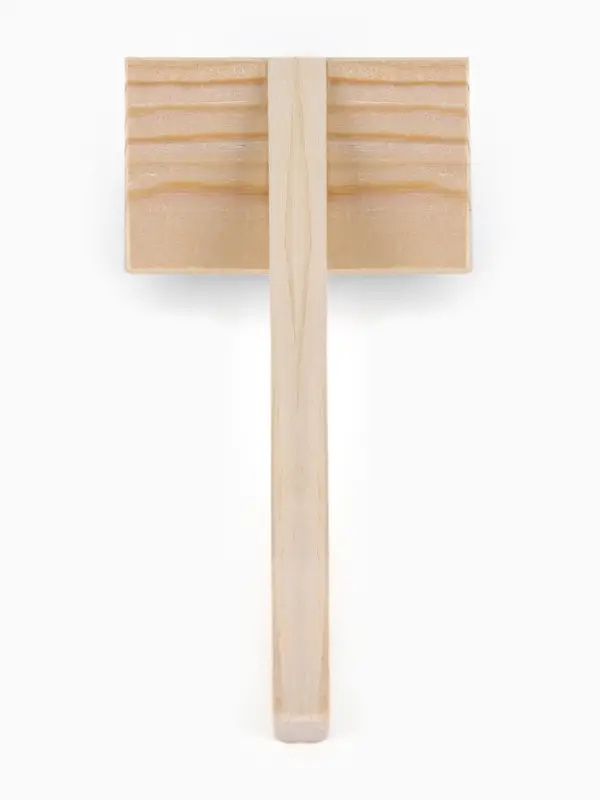 Щетка - пуходёрка ZOONIK, 85&times;55 мм, полукруглая, большая, дерево