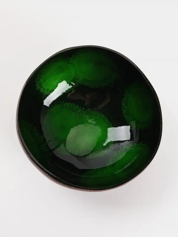 Чаша &laquo;Листья&raquo;, 14&times;14&times;6 см, кокос