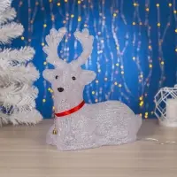 Светодиодная фигура &laquo;Оленёнок&raquo; 26&times;30&times;13 см, акрил, 30 LED, 220 В, свечение белое