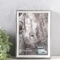 Фоторамка пластик 13х18 см "Данте" чёрный состаренный 19х13,8х2,5 см