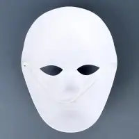 Маска под роспись "Коломбина", с красками