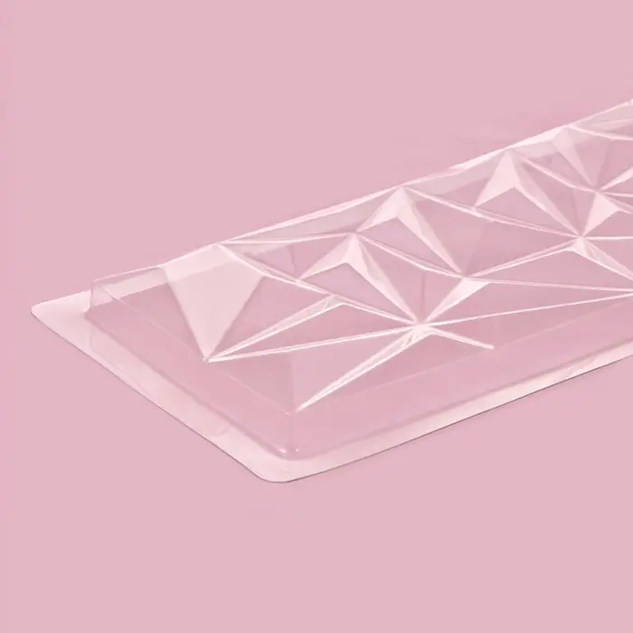 Форма для шоколада «Геометрия», пластик, 20,5×10×1 см, прозрачная