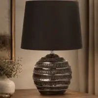 Лампа настольная RISALUX &laquo;Бетти&raquo;, Е14, 15 Вт, серебристая, 25&times;25&times;36 см