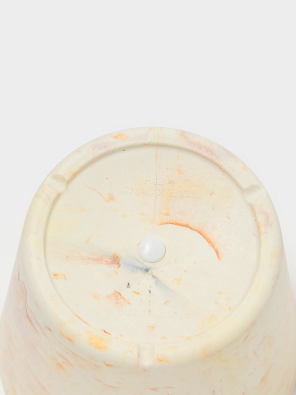 Кашпо круглое  Кашпо круглое "SandStorm" d14х13 см, цвет оранжевый