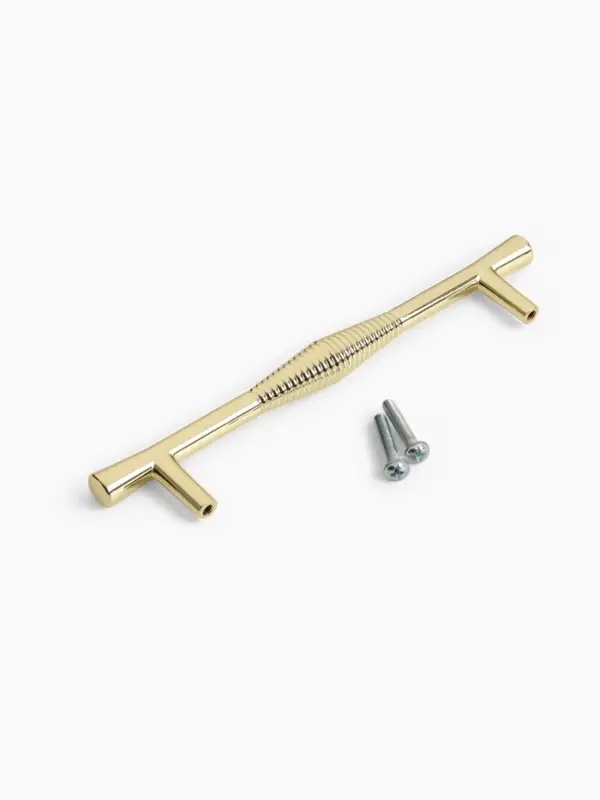 Ручка-скоба CAPPIO Лабиринт, цинк, м/о 128 мм, цвет золото