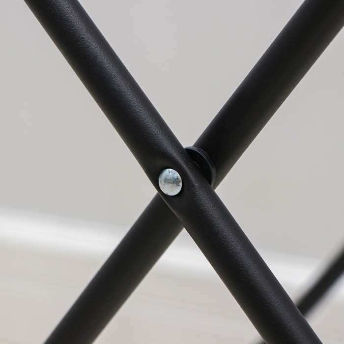 Сушилка для белья напольная складная, рабочая длина 20 м, высота от пола 95 см, ширина 54 см, цвет чёрный