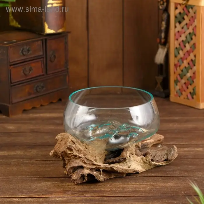 Вазон на коряге "Аква" 35х30х23 см Вазон на коряге "Аква" 35х30х23 см