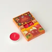 Свечи чайные ароматические &laquo;Яблоки в карамели&raquo;, 6 шт.