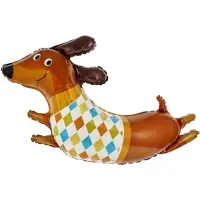 Воздушный шар фольгированный 42" &laquo;Такса в свитере&raquo;