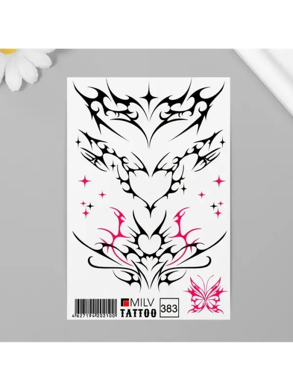 Татуировка на тело Татуировка на тело "Сердечки" 10х15 см