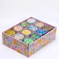 Шкатулка металлическая &laquo;Цветочная&raquo;, 7&times;7&times;5 см, МИКС