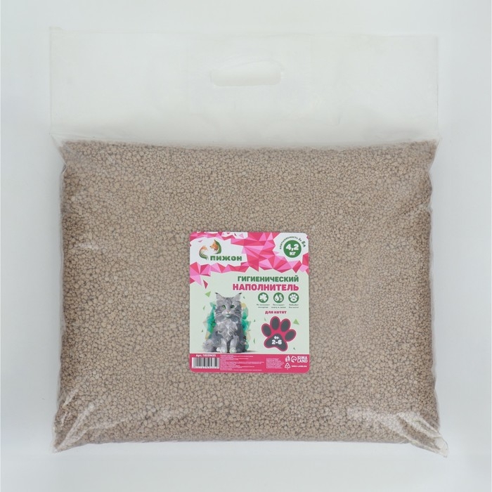 Наполнитель гигиенический Наполнитель гигиенический "Пижон" , для котят, 4,2 кг впитываемость до 8 л фр 2-6