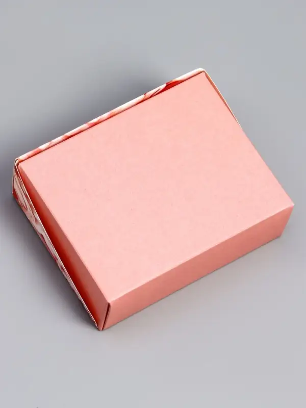 Коробка складная «Пионы» 10×8×3.5 см