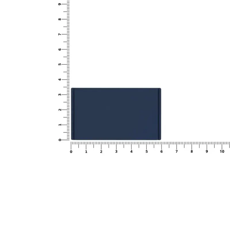 Лейбл из ПВХ Dzeta, M, темно-синий