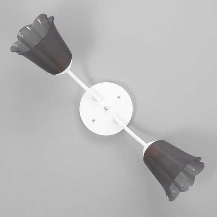 Люстра Люстра "Онлайн" (цветок) 2х15Вт Е27 МОДЕЛЬ: BR 00198 белый/черный