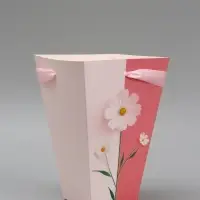 Переноска для цветов на лентах &laquo;Подарок&raquo;, 17&times;25&times;9 см