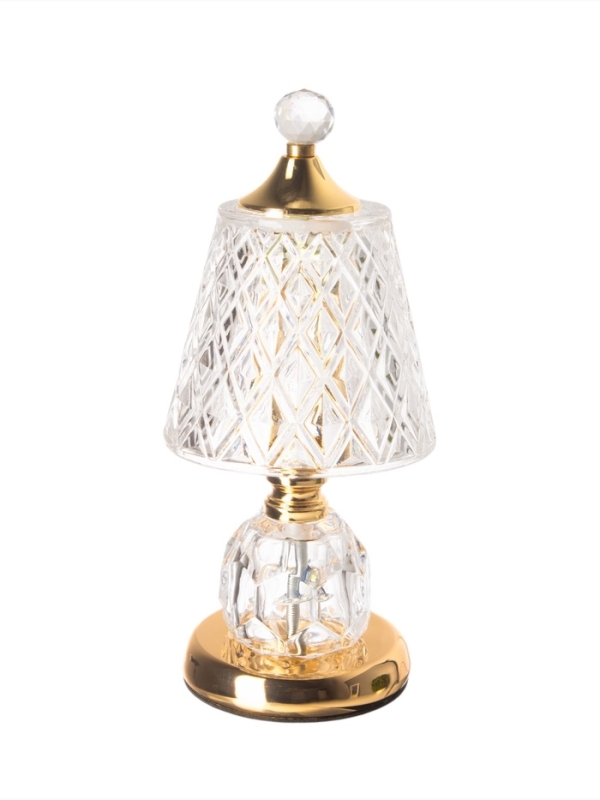 Лампа настольная «Элизабет» LED 10Вт + ночник 3Вт золото 14х14х33см Лампа настольная «Элизабет» LED 10Вт + ночник 3Вт золото 14х14х33см