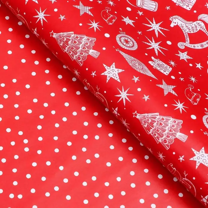 Бумага упаковочная глянцевая двусторонняя «Щелкунчик », 70×100 см