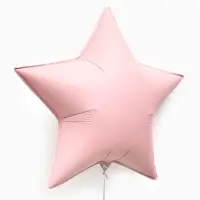 Воздушный шар фольгированный 30" &laquo;Звезда&raquo;, пыльно-розовый