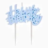 Свеча для торта «Happy Birthday» 8,5 х 5 см Свеча для торта «Happy Birthday» 8,5 х 5 см