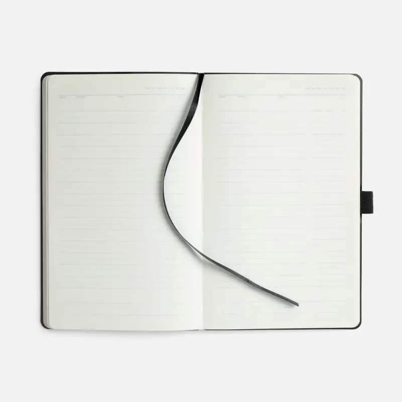 Ежедневник Lungo, недатированный, черный Ежедневник Lungo, недатированный, черный