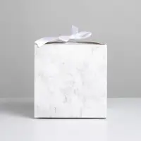 Коробка подарочная складная, упаковка, «Мрамор», 12 х 12 х 12 см