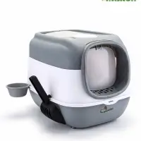 Туалет закрытый с УФ-лампой и миской 52×38×37 см, серый Туалет закрытый с УФ-лампой и миской 52×38×37 см, серый