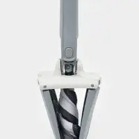 Швабра с отжимом Twist Raccoon, насадка из микрофибры 36&times;14 см, стальная нержавеющая ручка 125 см