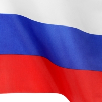 Флаг России, 40 х 60 см, шток 60 см, полиэфирный шёлк, набор 12 шт