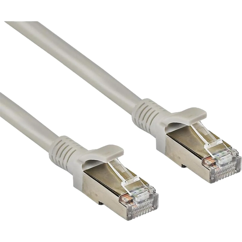 Патч-корд ExeGate FTP-RJ45-RJ45-C5e-CU-0,5M-GY, cat.5e, 0.5м <EX281996RUS