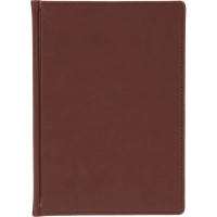 Ежедневник недатированный А5+, 136л, VELVET бордовый  3-115/02