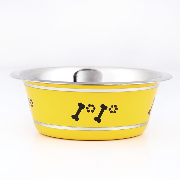 Миска цветная стандарт 350 мл, жёлтая