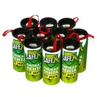 Липкая лента от мух SAFEX 10 шт.