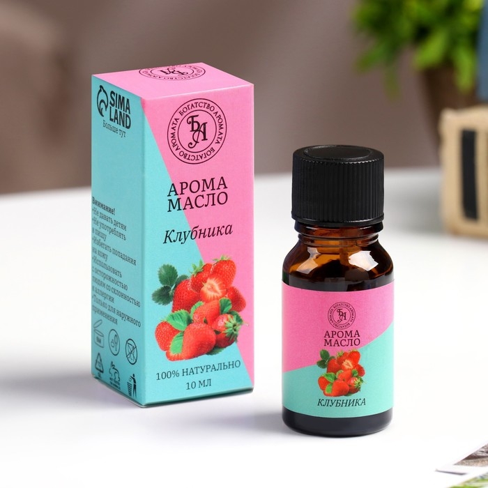 Эфирное масло  Эфирное масло "Клубника", 10 мл, "Богатство Аромата"