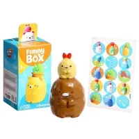 Игрушка - сюрприз Funny Box &laquo;Зверята&raquo;: фигурка, наклейки, МИКС