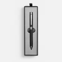 Ручка шариковая Broad Ring Soft Touch в футляре, черная Ручка шариковая Broad Ring Soft Touch в футляре, черная