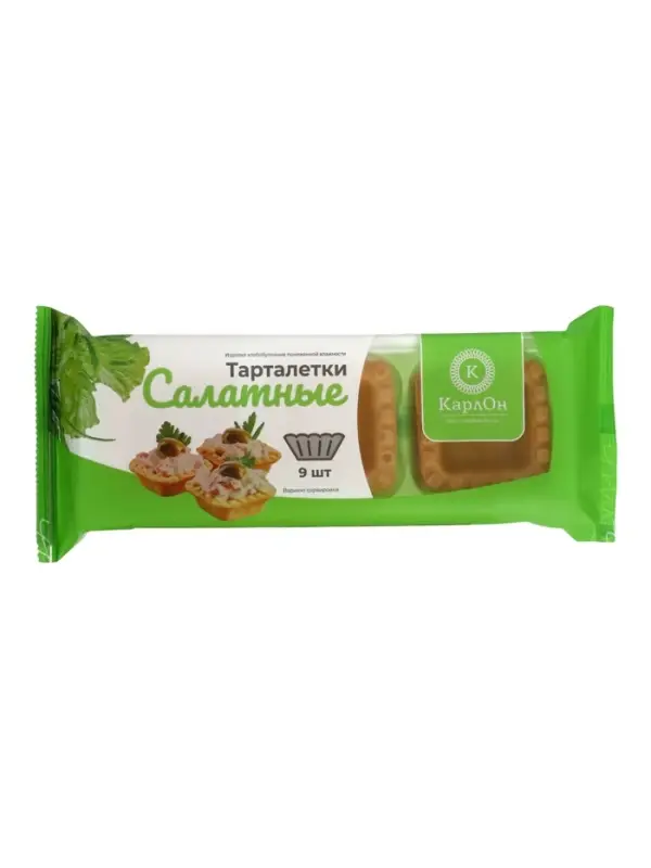 Тарталетки КарлОн слоеные &laquo;Салатные&raquo; 130 г, 9 шт.