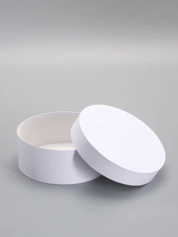 Коробка круглая белая, 20 х 8 см