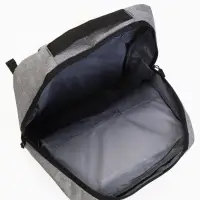 Рюкзак городской на молнии, с USB, 4 кармана, размер 30&times;12&times;43 см, серый