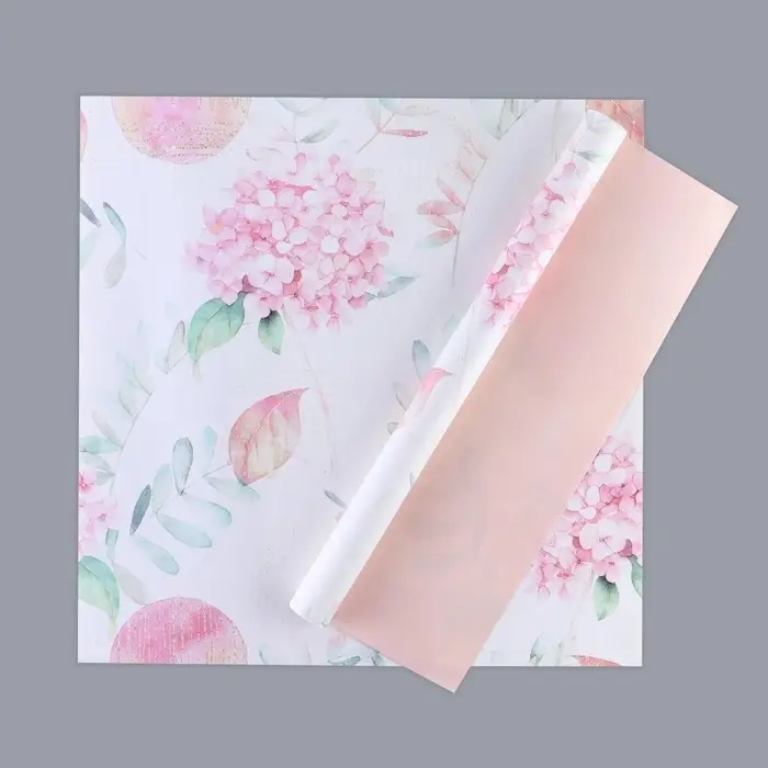 Бумага упаковочная &laquo;Гортензия&raquo;, 53 х 53 см