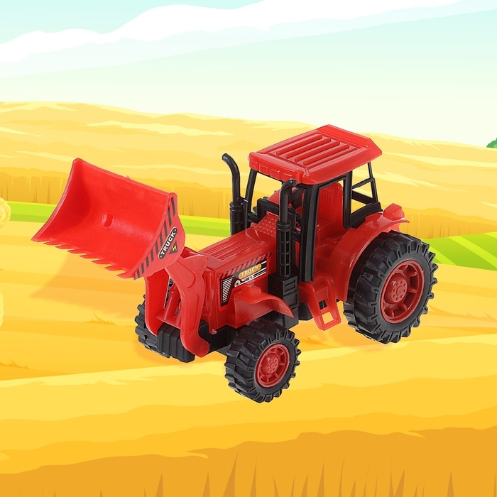 Трактор инерционный «Погрузчик», цвета МИКС Трактор инерционный «Погрузчик», цвета МИКС
