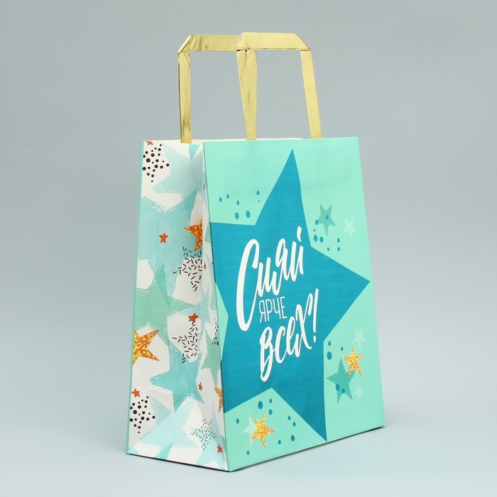 Упаковка, пакет подарочный, «Сияй», ML 23 х 27 х 11.5 см Упаковка, пакет подарочный, «Сияй», ML 23 х 27 х 11.5 см