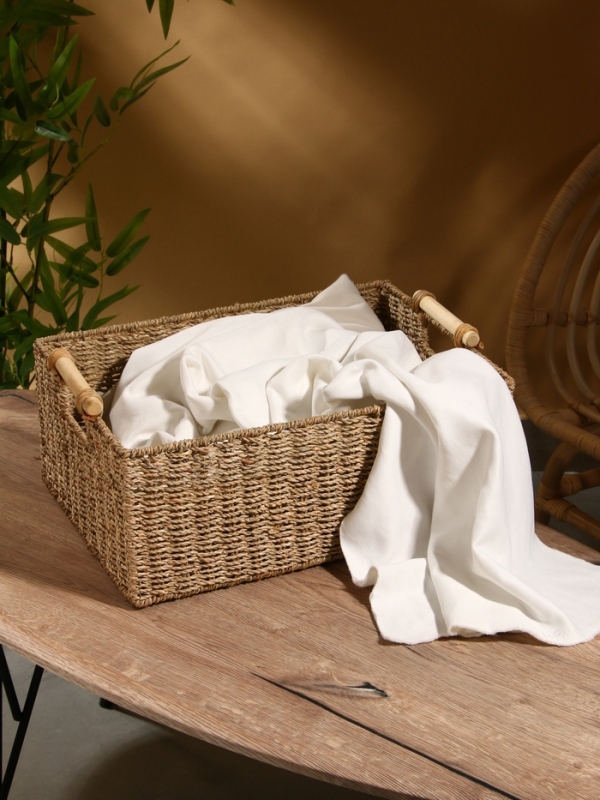 Корзина плетеная 46х30х20 см, сиграсс