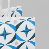 Пакет подарочный под бутылку, упаковка, «Геометрия», белый крафт, 13 х 36 х 10 см