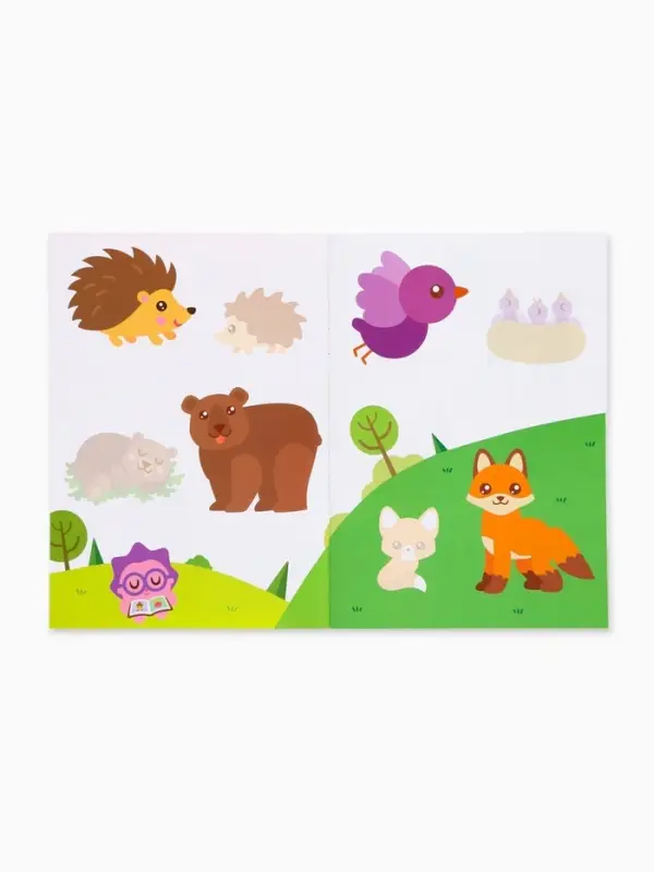 Книги &laquo;Наклейки-половинки&raquo;, набор 4 шт. по 12 стр., А5, Малышарики